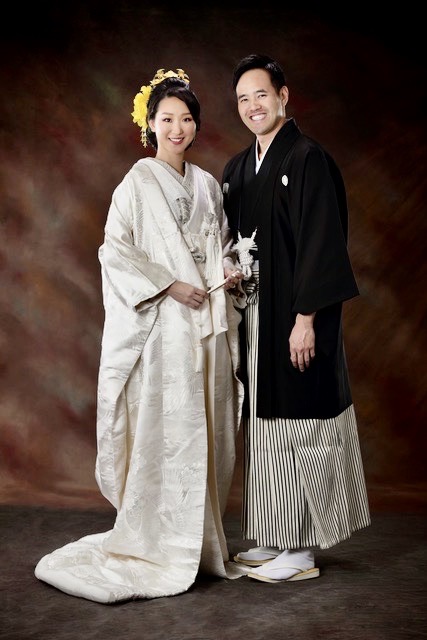 結婚式前撮り着付け